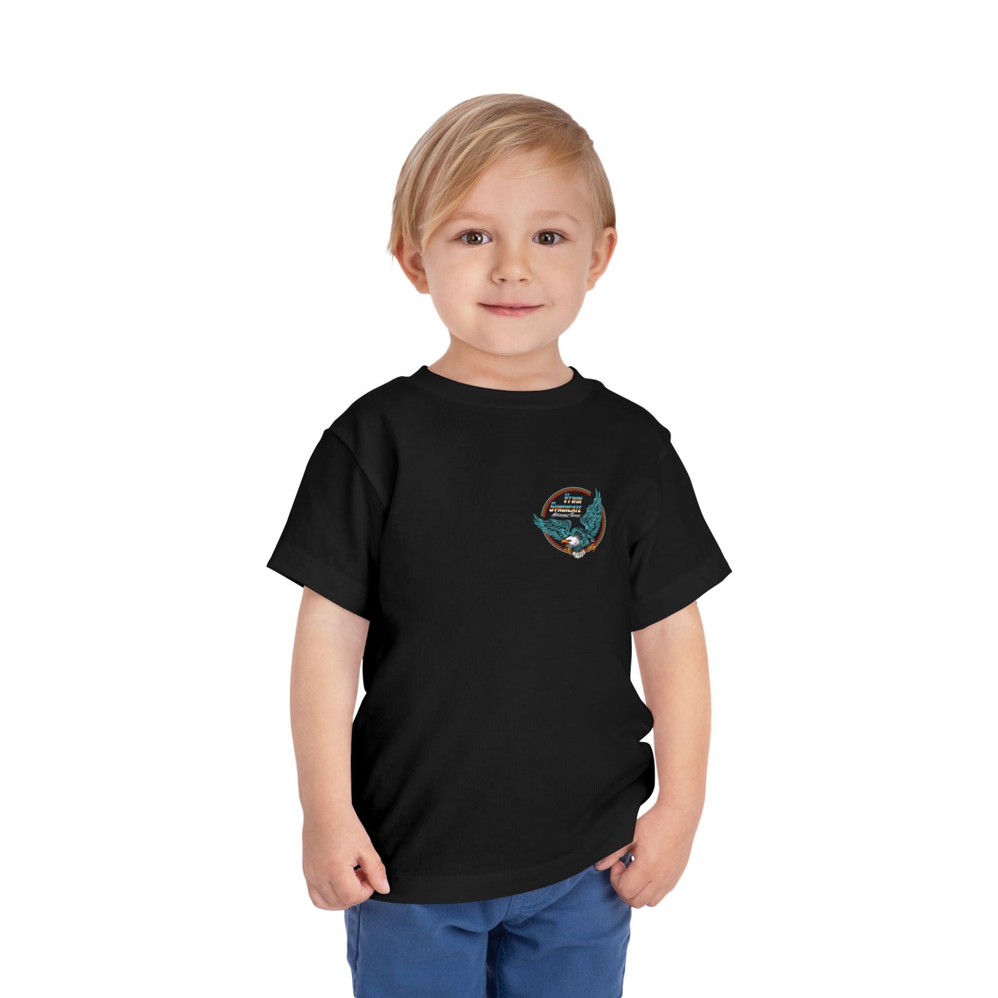 Toddler Short Sleeve Tee - chrome eagle