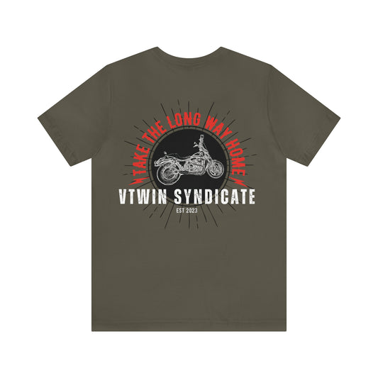 Harley Tshirt FXR - Vtwin Syndicate - Harley Davidson - UNISEX Olive Drab Green and others