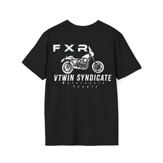 Harley Tshirt FXR White - Vtwin Syndicate - Harley Davidson - UNISEX