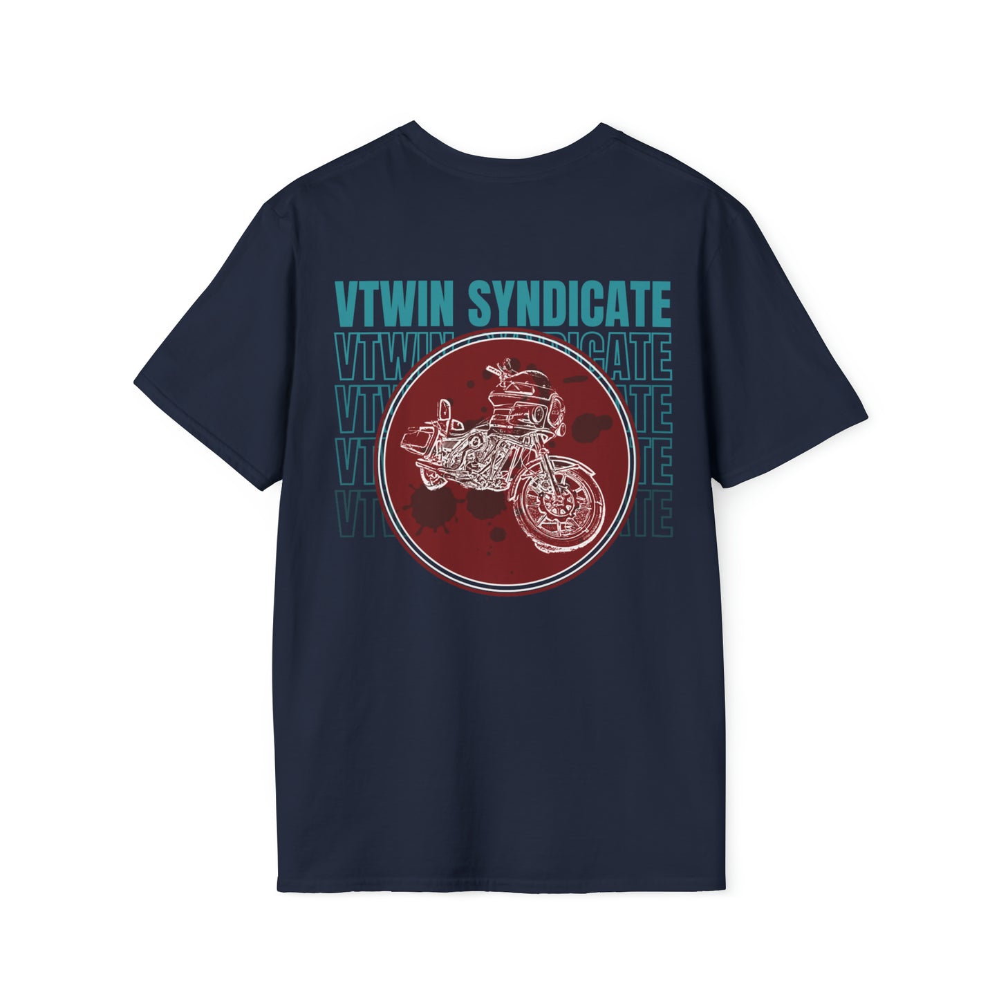 Harley FXRT Tshirt - Vtwin Syndicate - Harley Davidson Blue maroon - UNISEX